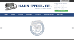 Desktop Screenshot of kahnsteel.com