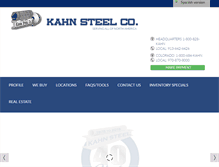 Tablet Screenshot of kahnsteel.com